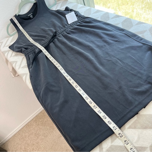 Athleta NWT Seasoft Midi Elastic‎ Waist Sports Dress size Large Soft Black Black - Picture 11 of 11